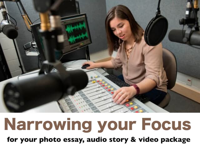 Narrowing your story