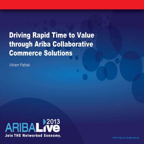 Driving Rapid Time-to-Value Through Ariba Collaborative Commerce Solutions