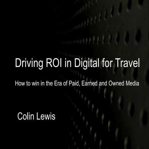 Driving ROI for Digital Travel