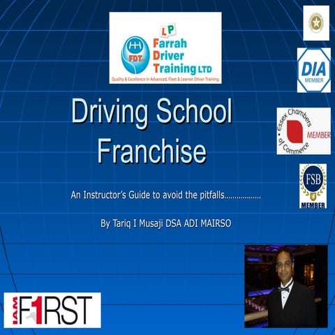 Driving School Franchise Presentation | PPT