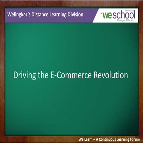 Driving the E-Commerce Revolution