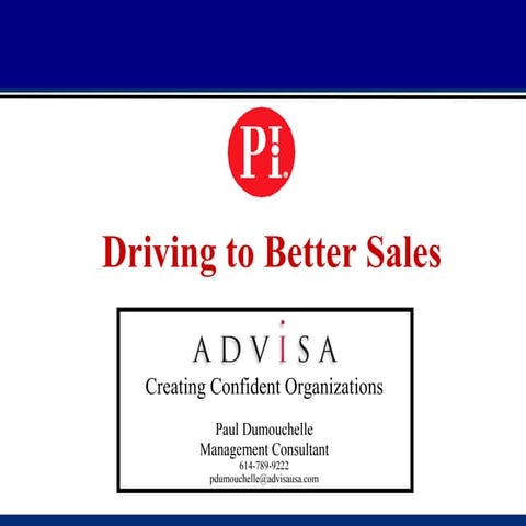 Driving To Better Sales