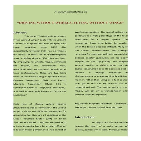 Driving vehicles using levitation