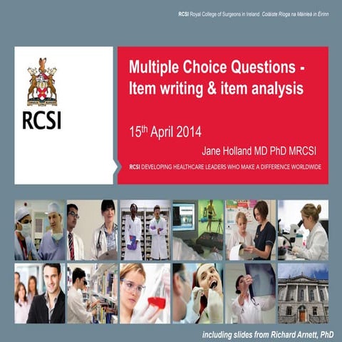 MCQ Workshop - Dr Jane Holland