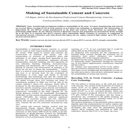 Dr j d bapat making of_sustainable_cement_and_concrete