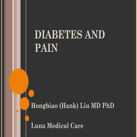 Dr liu diabetes and pain
