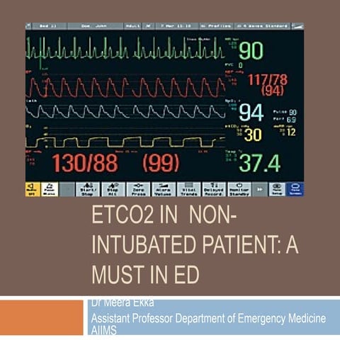 Etco2 in  non-intubated patient: a must in ed