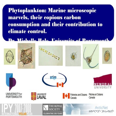 Dr Michelle Hale - Importance Of Marine Phytoplankton In Controlling Climate Change - Feb 2018 - Isle of Wight Cafe Scientifique