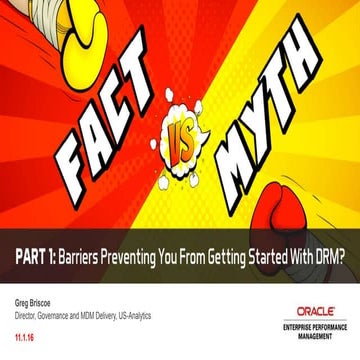 DRM Webinar Series, PART 1: Barriers Preventing You From Getting Started?