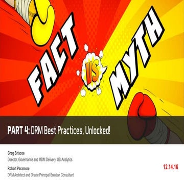 DRM Webinar Series, PART 4: Best Practices, Unlocked