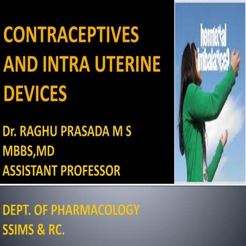 Drm science lecture 2 CONTRACEPTIVES AND IUDs