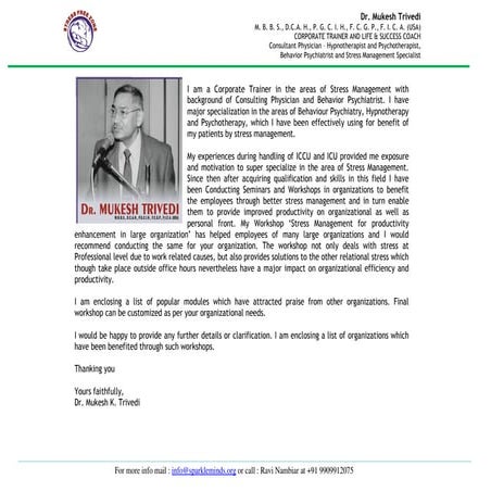 Stress Management & Work Life Balance