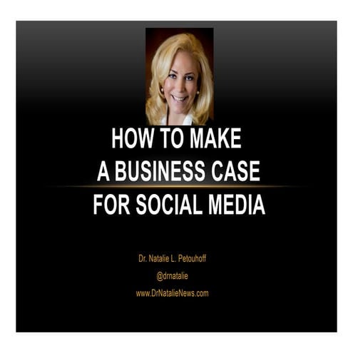 How to Make a Business Case for #Socialmedia Gain Social Media ROI with Crims...