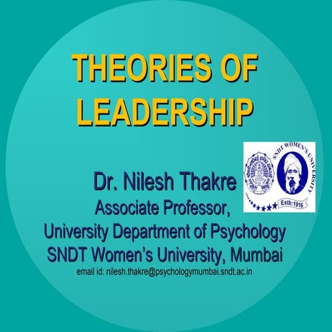 Theories of Leadership-Detail