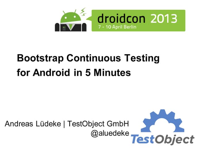 Droidcon2013 bootstrap luedeke