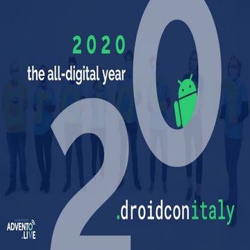 Droidcon Italy 2020 report 