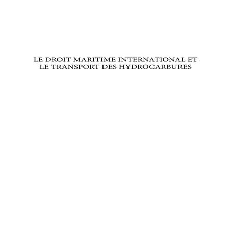 Droit maritime international et pollution PDF