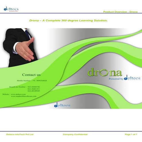 Drona - A Mobile Authoring Tool from Deltecs InfoTech