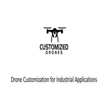Drone Customization for Industrial Applications