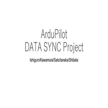 Drone data sync