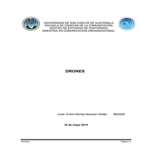 Drones   evelin morazan