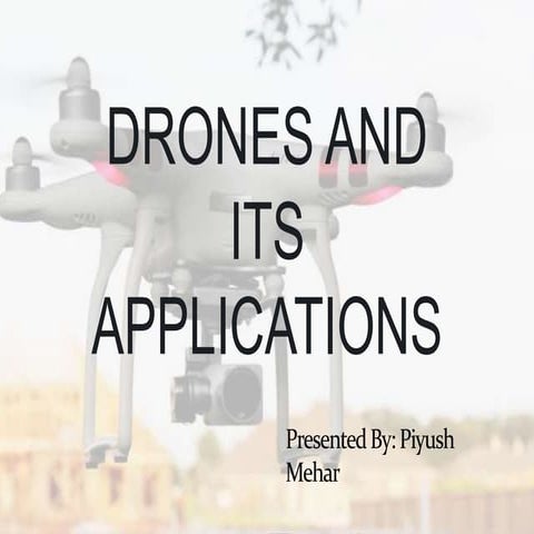 1. Introduction to drones | PPTX