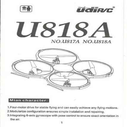 Drone u818 a manual | PDF