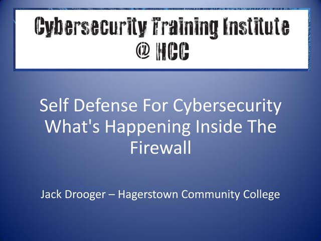 Drooger, jack   cyber security