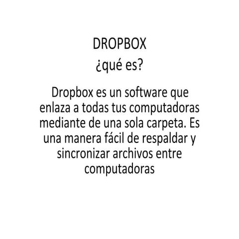 Dropbox - ¿qué es?