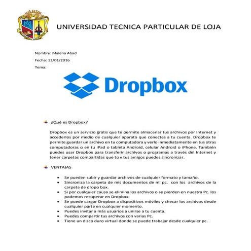 Tutorial de Dropbox