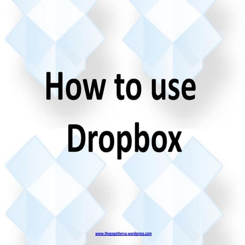 Online file storage using Dropbox