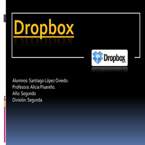 Presentación de "DROPBOX"