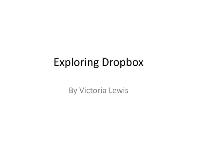 Dropbox powerpoint