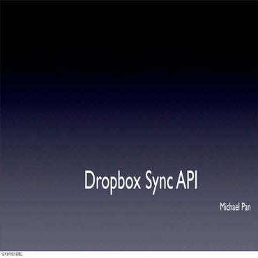 Dropbox sync