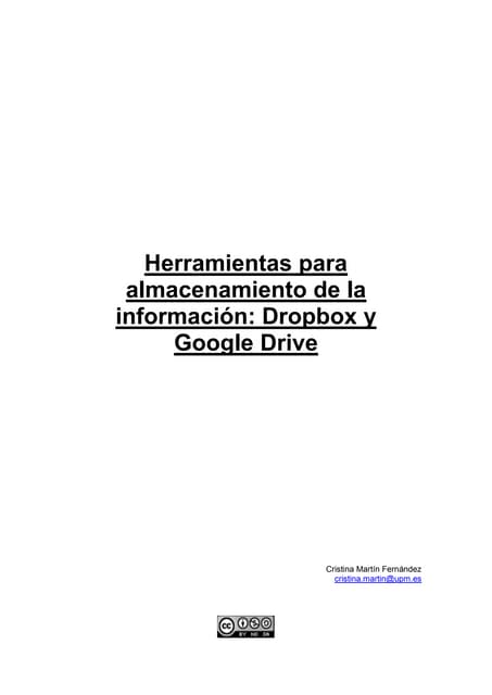 Dropbox y google drive