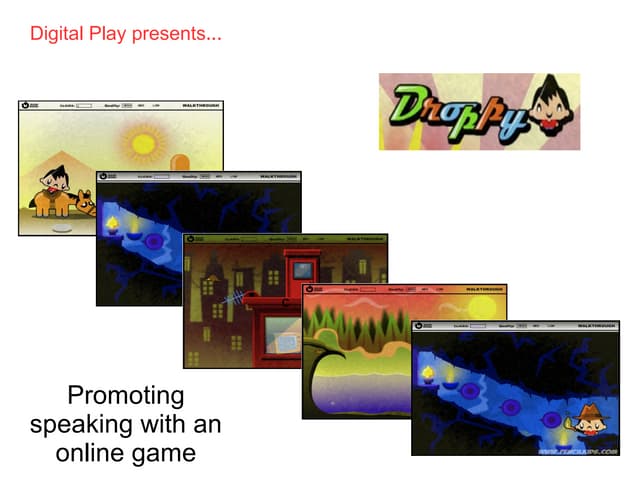 Droppy: Promoting Speaking with an Online Game