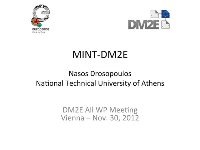 Nasos Drosopoulos - MINT DM2E