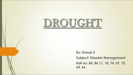 Drought Ppt Pptx Agriculture Industries