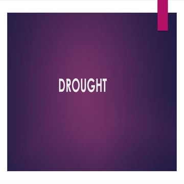 Drought Presentation Natural Hazard Management Pptx