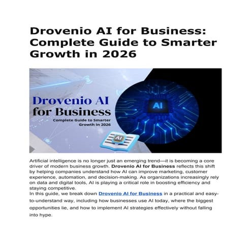 AI Guide for Business Growth - Arna Softech | PDF