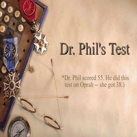 Dr phil Test