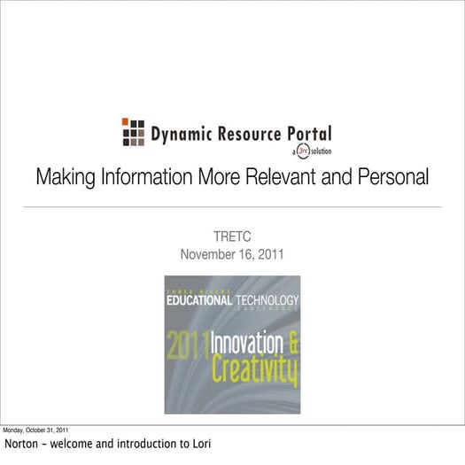  TRETC 2011 - DRP Presentation