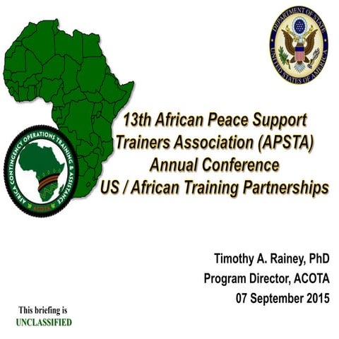 Dr Rainey- 13th APSTA AGMA