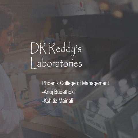 DR REDDYS LABS PPT | PPTX