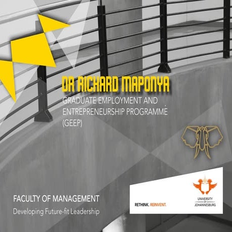 Dr Richard Maponya Graduate Employment & Entrepreneurship Programme (GEEP)