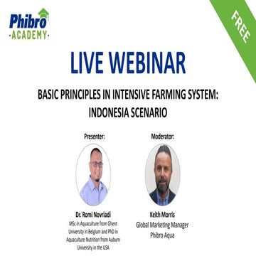 BASIC PRINCIPLES IN INTENSIVE FARMING SYSTEM:  INDONESIA SCENARIO