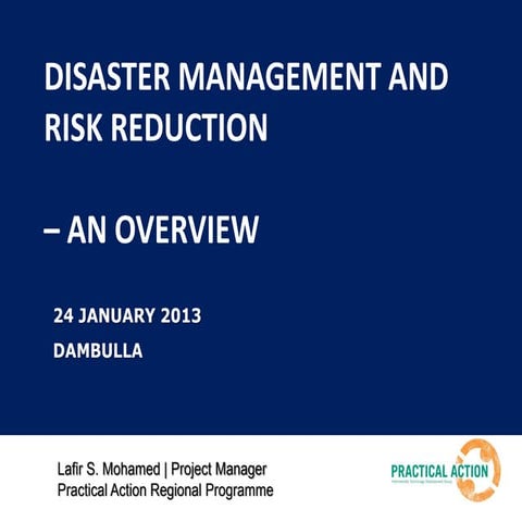 DRR presentation made for Oxfam Au staff and partners 