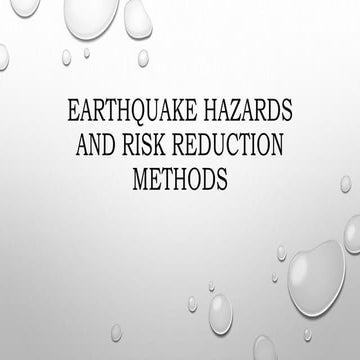 Drrr Q3 Earthquakehazards Pptx