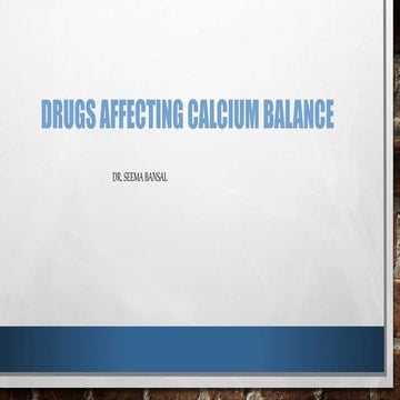 Drug acting on Calcium Presentation .pptx