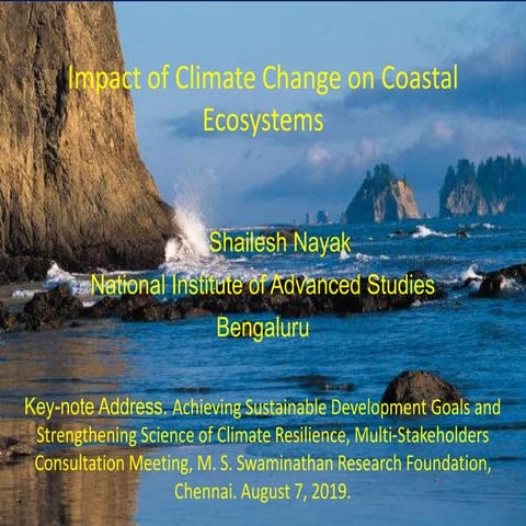Impact of Climate Change on Coastal Ecosystems | PPTX